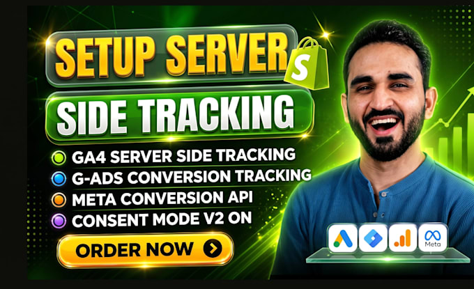 fix or set up meta pixel, GTM, ga4, meta capi and server side tracking