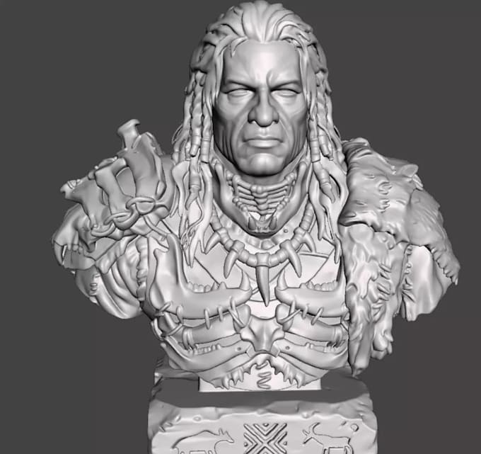 sculpt high quality 3d models, character, statue, head bust for 3d printing