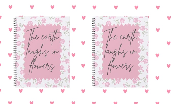 create aesthetic notebook covers and pages