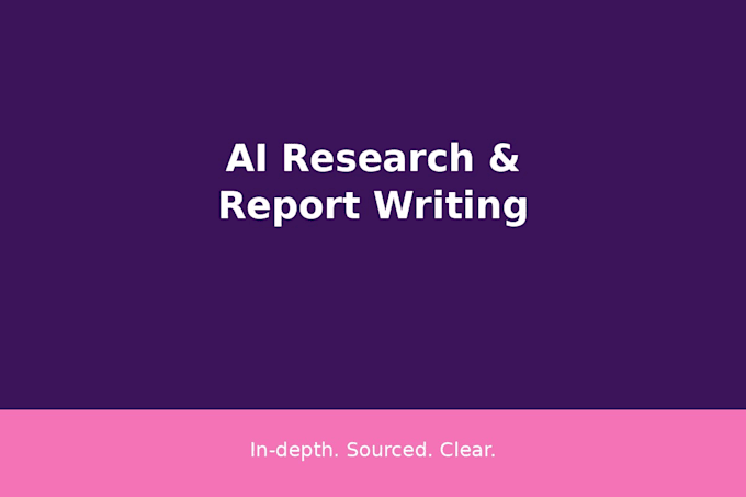 research and write in depth reports using ai