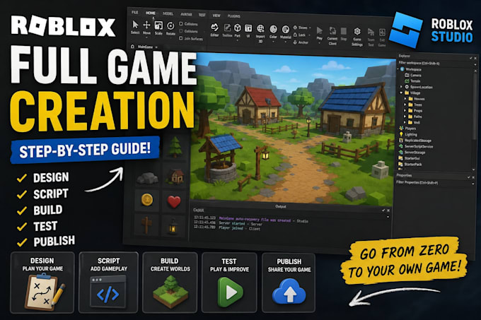 make a professional roblox game