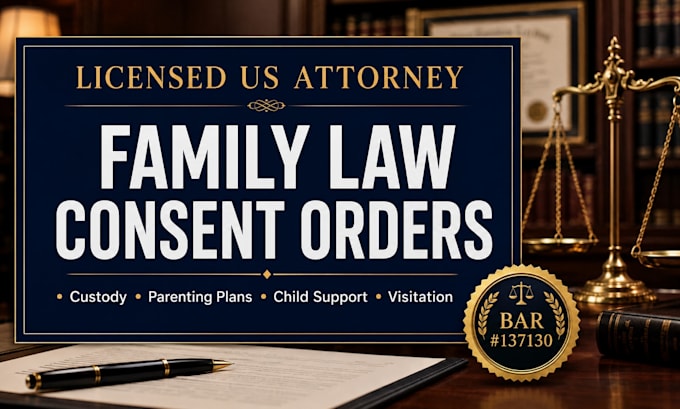draft your d81 child custody consent order modification agreement professionally