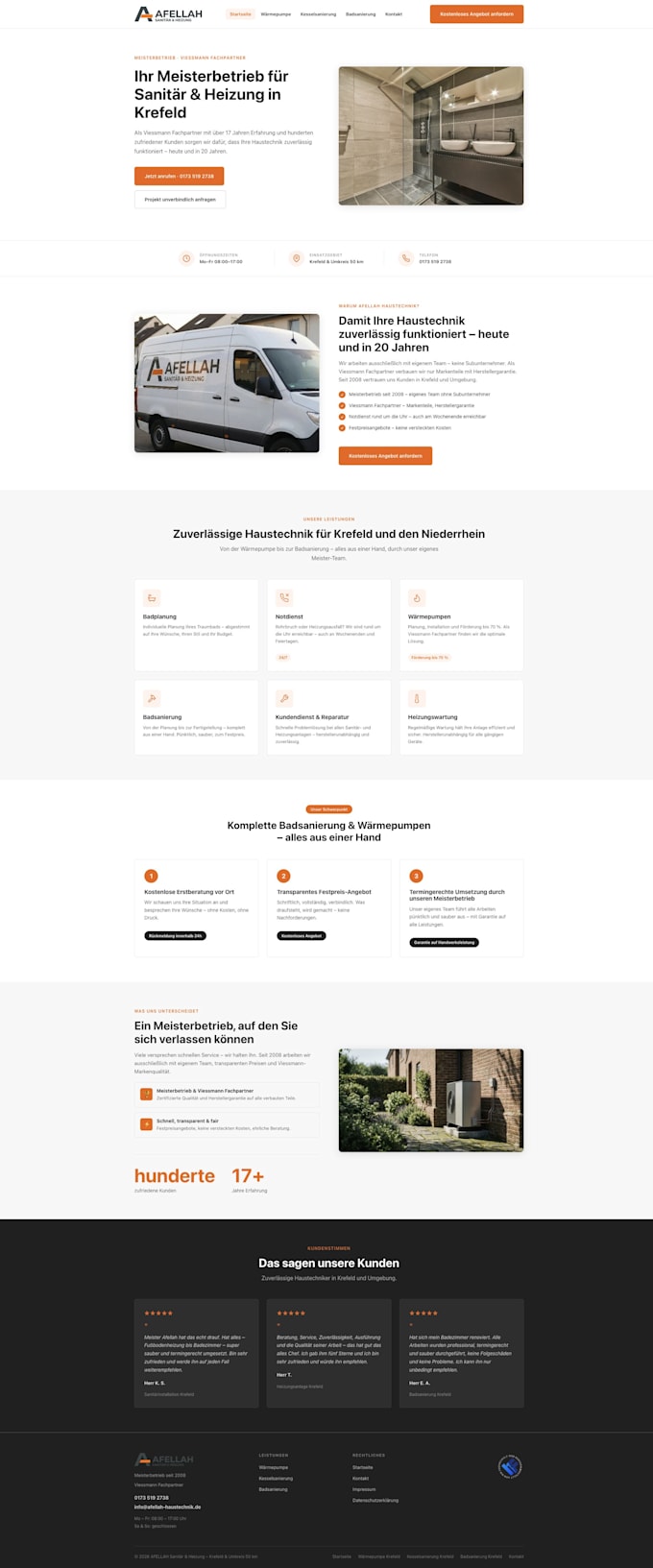 build a fast modern custom website