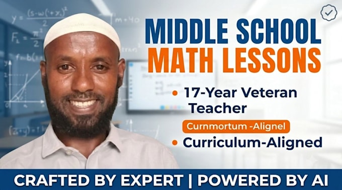 create custom middle school math lesson plans
