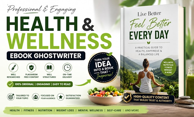 ghostwrite your health and wellness ebook professionally