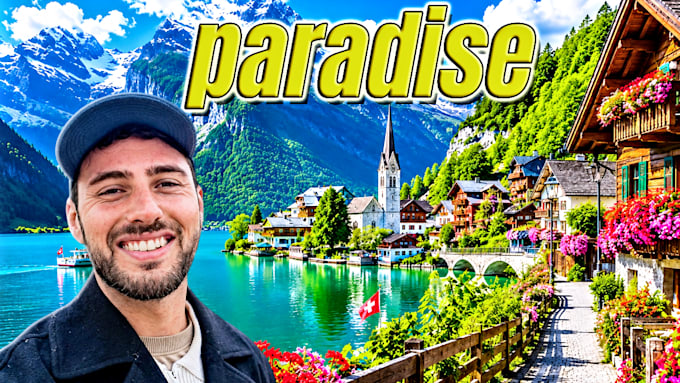 design eye catching travel vlog youtube thumbnails