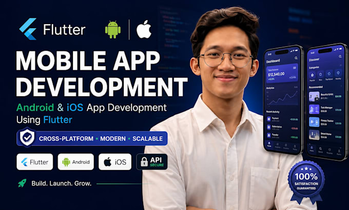 do mobile app development, android ios app development using flutter