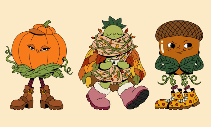 design a cute custom vector mascot character