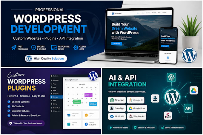 develop, customize, fix, and optimize your wordpress website
