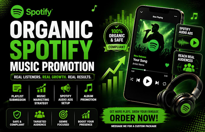 do organic spotify music promtion and advertising