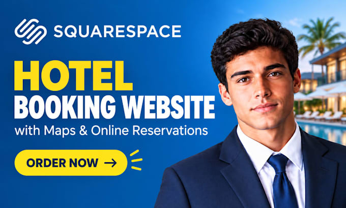 design a professional hotel booking website with maps and online reservations