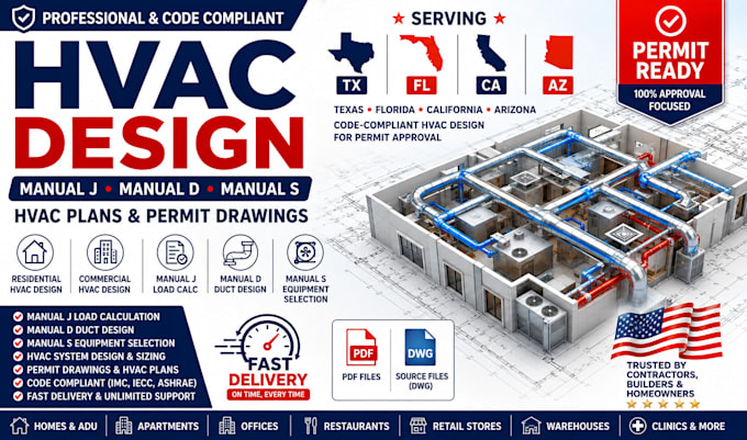 create tx fl ca az hvac design manual jds parmit