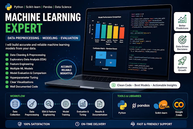 build machine learning models and data science projects