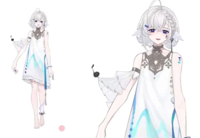 vtuber model live2d face rigging hair body physics expressions streaming avatar