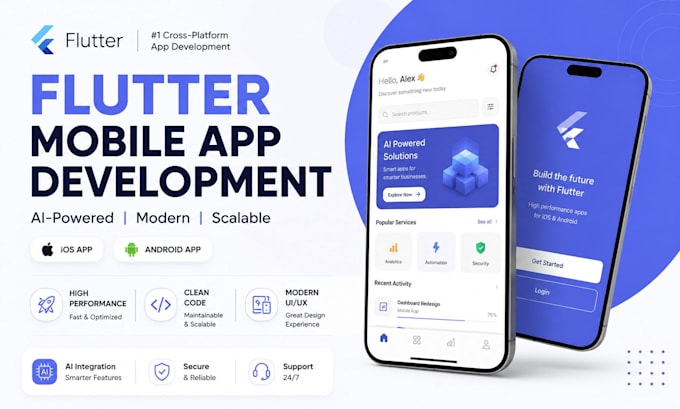 german flutter app creation ai mobile app development IOS android app developer