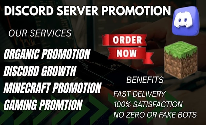 promote discord server, minecraft promotion, fivem game, rust, dayz ads