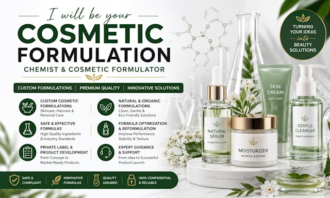 be your cosmetic formulation chemist and cosmetic formulator