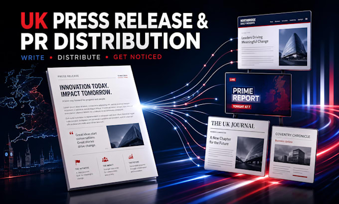 write UK press release and PR distribution for your brand