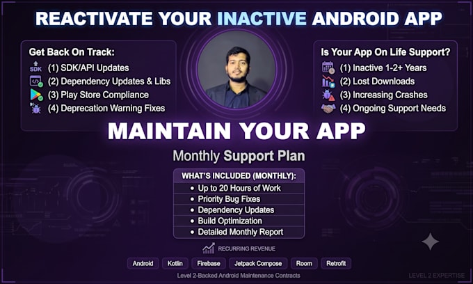 maintain and update your android app monthly