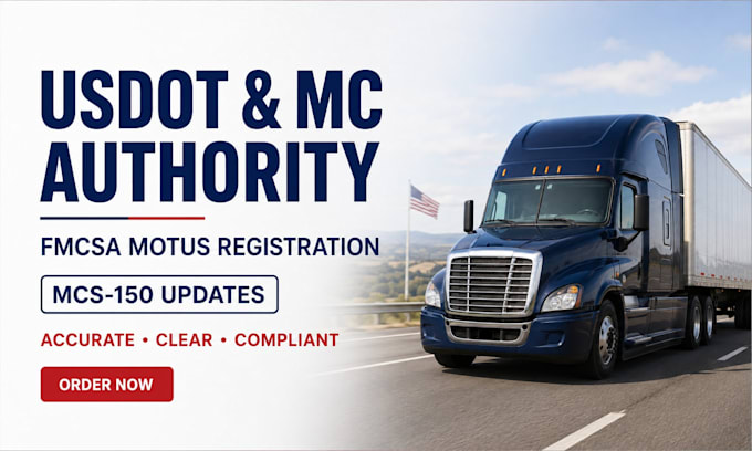 handle fmcsa motus registration, usdot, mc authority and mcs 150 updates