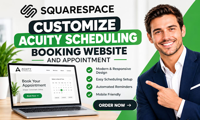 customize squarespace acuity scheduling booking website and appointments