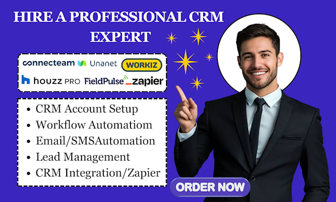 do connecteam houzz pro automation unanet workiz fieldpluse zapiar integration