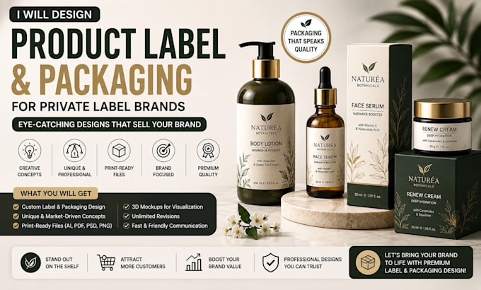 design your product label and packaging for private label