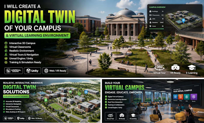 create a digital twin of your campus and virtual learning environment