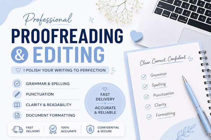 do proofreading, editing and word formatting