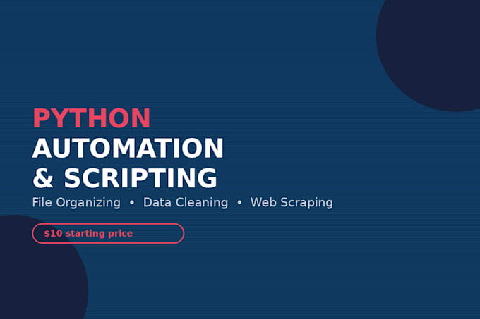 write python scripts for automation and file organization