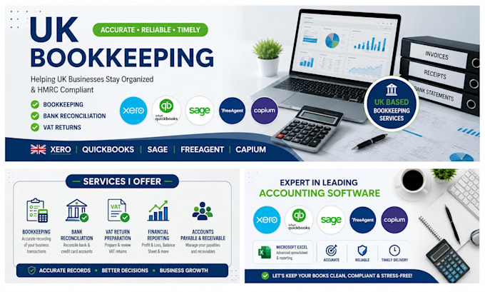 do UK bookkeeping bank reconciliation and vat