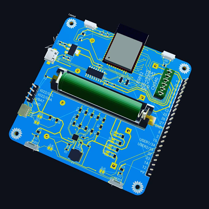 design esp32 iot smart home pcb with matter, zigbee, thread, wifi, and bluetooth