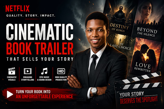 create a cinematic book trailer that sells your story