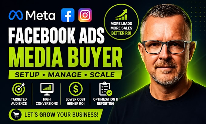 be your facebook ads manager and media buyer