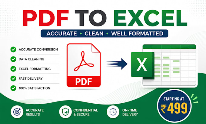 convert PDF to excel and clean your data
