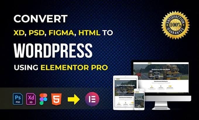 convert figma to wordpress, psd to wordpress, HTML to wordpress website