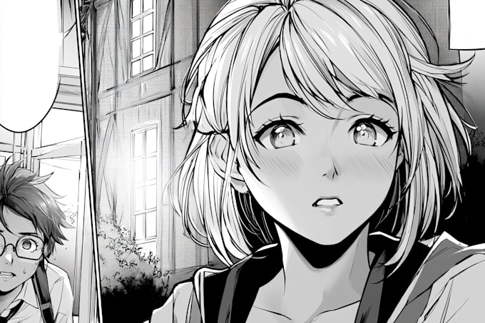 draw custom manga characters and comic pages