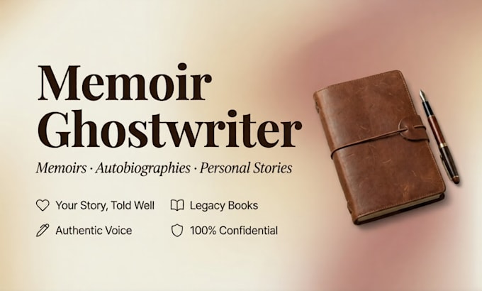 ghostwrite your memoir, autobiography, or biography