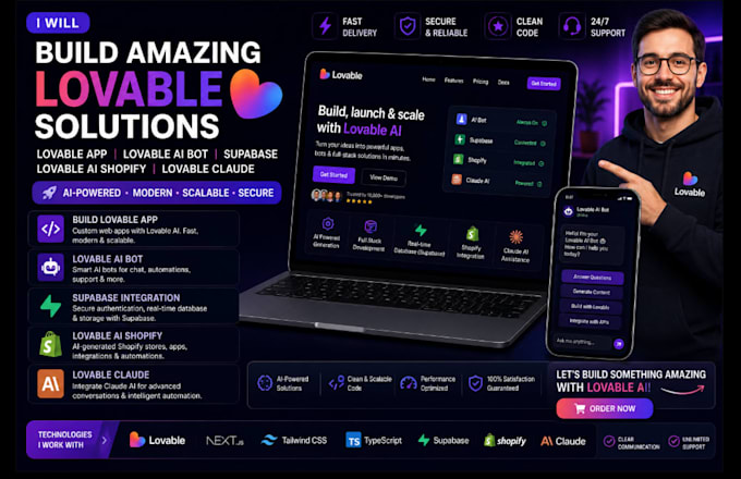 lovable app, lovable ai bot, supabase, lovabale ai shopify, lovable claude