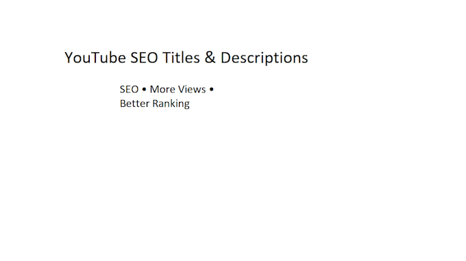 write youtube titles and descriptions