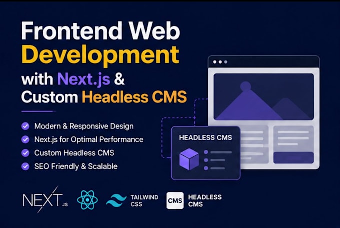 frontend web development with next js and custom headless cms