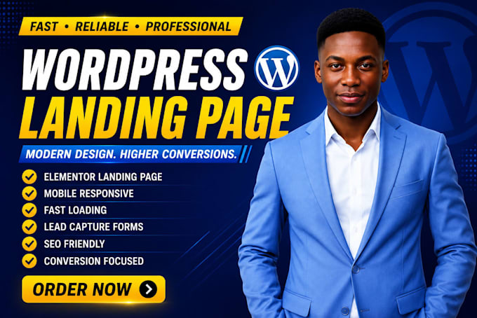 do wordpress landing page wordpress website landing page design on page website