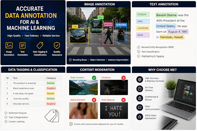 do accurate ai data annotation, image labeling, text annotation, and data
