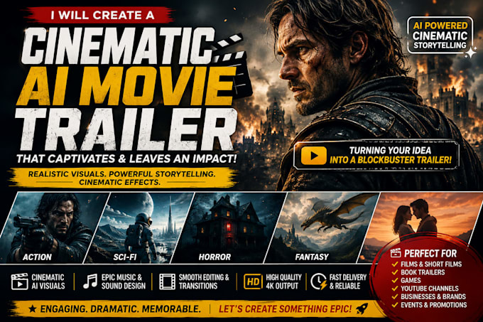 create cinematic ai video movie trailer using google flow 3