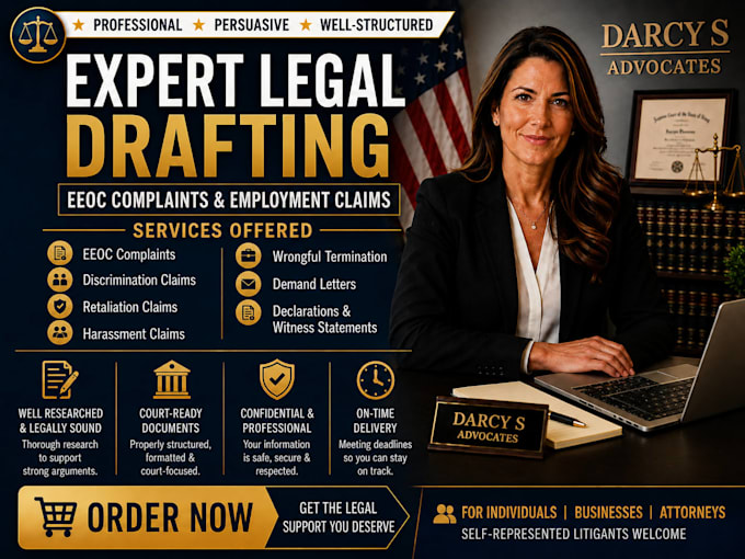 draft eeoc complaints, wrongful termination and retaliation claims