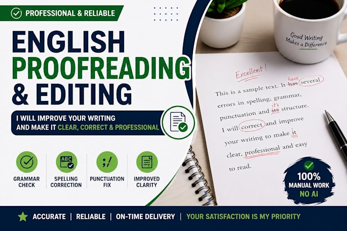 proofread and edit your english documents