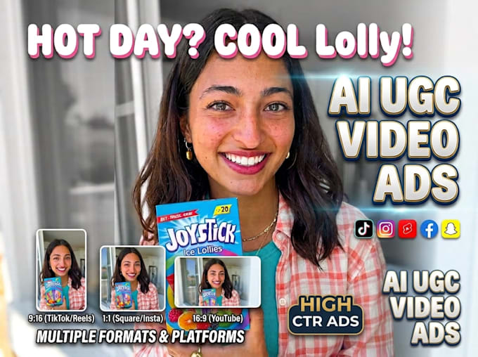 create ai ugc ads,create an ai cinematic product video ad