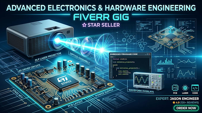 design dlp laser led projector pcb optical controller and embedded firmware