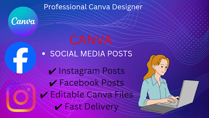 design eye catching canva social media posts