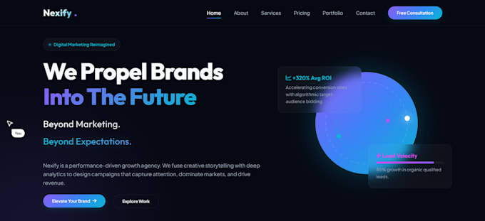 design and develop a modern responsive business website